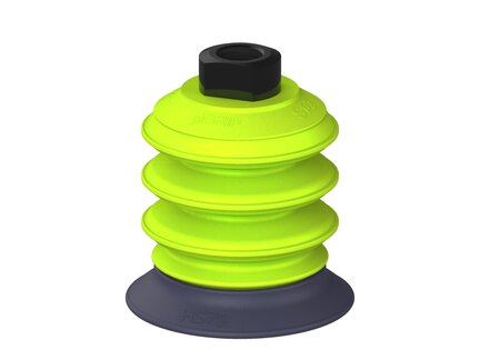 Przysawka piGRIP, warga do gorących pow., Ø79 mm, HNBR 50°, 3 mieszki, podstawa typ 1, G3/8" wew., (G.HS79HN50.B3.S1.G38F.00) (9926540) - Piab