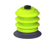 Przysawka piGRIP, warga do gorących pow., Ø79 mm, HNBR 50°, 3 mieszki, podstawa typ 1, G1/8" wew., (G.HS79HN50.B3.S1.G18F.00) (9962223) - Piab