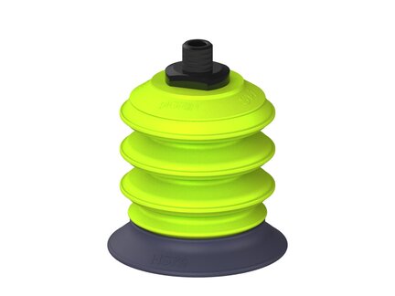 Przysawka piGRIP, warga do gorących pow., Ø79 mm, HNBR 50°, 3 mieszki, podstawa typ 1, NPT 1/4" zew., (G.HS79HN50.B3.S1.NT14M.00) (9958801) - Piab