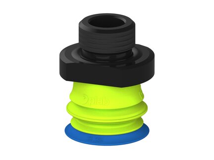 Przysawka piGRIP warga standard Ø25 mm, TPE 50°, 1 mieszek, podstawa typ 1, G3/8" zew., (G.S25T50.B1.S1.G38M.19) (9954761) - Piab