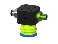 Przysawka piGRIP warga standard Ø25 mm, TPE 50°, 1 mieszek, podstawa typ 1, COAX in piGRIP, dod. wys. przepływ podciśnienia, filtr siatkowy (G.S25T50.B1.S1.CTX.01) (9909958) - Piab