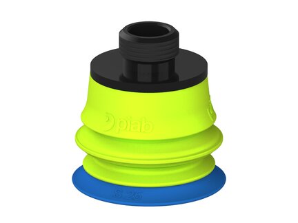 Przysawka piGRIP warga standard Ø25 mm, TPE 50°, 1 mieszek, podstawa typ 1, gwint niski G 1/8" zew., (G.S25T50.B1.S1.GL18M.00) (9902783) - Piab