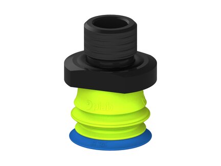 Przysawka piGRIP warga standard Ø25 mm, TPE 50°, 1 mieszek, podstawa typ 1, gwint M16x1.5 zew., (G.S25T50.B1.S1.MMF16M.00) (9938338) - Piab