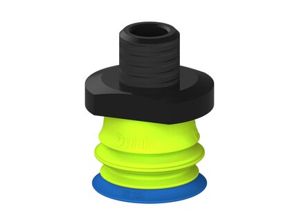 Przysawka piGRIP warga standard Ø25 mm, TPE 50°, 1 mieszek, podstawa typ 1, NPT 1/4" zew., (G.S25T50.B1.S1.NT14M.00) (9907962) - Piab