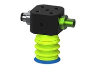 Przysawka piGRIP warga standard Ø25 mm, TPE 50°, 3 mieszki, podstawa typ 1, COAX in piGRIP, wys. przepływ, dysk filtracyjny (G.S25T50.B3.S1.CSX.02) (9909851) - Piab