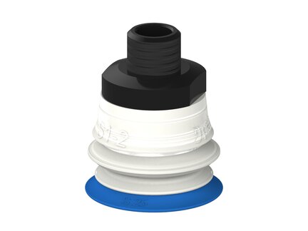 Przysawka piGRIP warga standard Ø25 mm, TPE 50°, 1 mieszek, podstawa typ 1, NPT 1/8" zew., filtr siatkowy, FDA (G.S25T50.B1.S1.NT18M.01.FDA) (9918923) - Piab