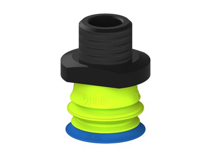 Przysawka piGRIP warga standard Ø25 mm, TPE 50°, 1 mieszek, podstawa typ 1, NPT 3/8" zew., (G.S25T50.B1.S1.NT38M.00) (9907922) - Piab