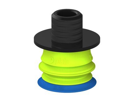 Przysawka piGRIP warga standard Ø25 mm, TPE 50°, 1 mieszek, podstawa typ 1, gwint niski NPT 1/4" zew., piSAVE 03/60 (G.S25T50.B1.S1.NTL14M.16) (9909498) - Piab