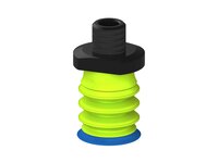 Przysawka piGRIP warga standard Ø25 mm, TPE 50°, 3 mieszki, podstawa typ 1, NPT 1/4" zew., dysk filtracyjny (G.S25T50.B3.S1.NT14M.02) (9930209) - Piab