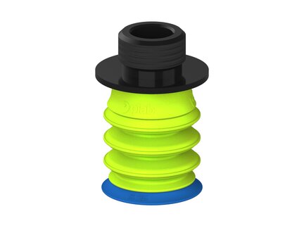 Przysawka piGRIP warga standard Ø25 mm, TPE 50°, 3 mieszki, podstawa typ 1, gwint niski G3/8" zew., filtr siatkowy (G.S25T50.B3.S1.GL38M.01) (9906693) - Piab