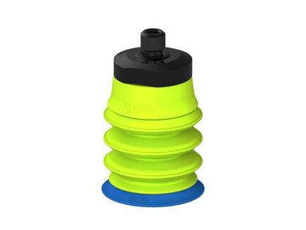 Przysawka piGRIP warga standard Ø25 mm, TPE 50°, 3 mieszki, podstawa typ 1, M6 zew., dysk filtracyjny (G.S25T50.B3.S1.MM6M.02) (9915134) - Piab