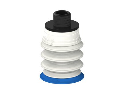 Przysawka piGRIP warga standard Ø25 mm, TPE 50°, 3 mieszki, podstawa typ 1, gwint niski NPT 1/8" zew., filtr siatkowy, FDA (G.S25T50.B3.S1.NTL18M.01.FDA) (9969010) - Piab