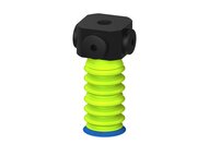 Przysawka piGRIP warga standard Ø25 mm, TPE 50°, 6 mieszków (3+3), podstawa typ 1, NPSF 5x1/8" wew., (G.S25T50.B6.S1.NS518F.00) (9947275) - Piab