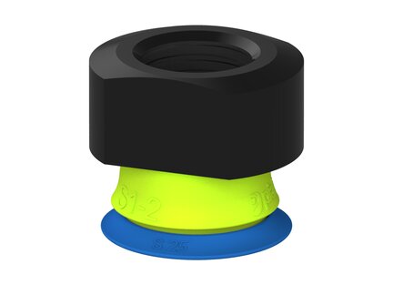 Przysawka piGRIP warga standard Ø25 mm, TPE 50°, bez mieszków, podstawa typ 1, NPT 3/8" wew., (G.S25T50.F.S1.NT38F.00) (9910873) - Piab