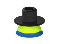 Przysawka piGRIP warga standard Ø25 mm, TPE 50°, bez mieszków, podstawa typ 1, gwint niski NPT 1/4" zew., filtr siatkowy (G.S25T50.F.S1.NTL14M.01) (9915851) - Piab
