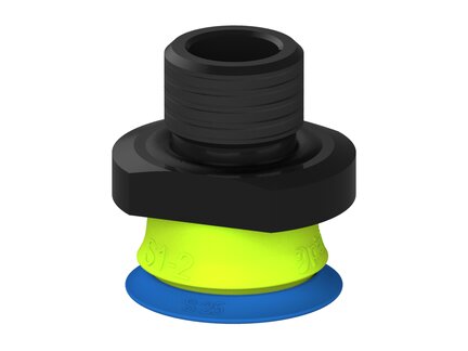 Przysawka piGRIP warga standard Ø25 mm, TPE 50°, bez mieszków, podstawa typ 1, gwint M16x1.5 zew., (G.S25T50.F.S1.MMF16M.00) (9923814) - Piab