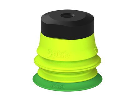 Przysawka piGRIP warga standard Ø25 mm, TPE 60°, 1 mieszek, podstawa typ 1, (G.S25T60.B1.S1.MM5F.00) (9903981) - Piab