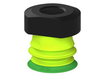Przysawka piGRIP warga standard Ø25 mm, TPE 60°, 1 mieszek, podstawa typ 1, G1/4" wew., (G.S25T60.B1.S1.G14F.19) (9921163) - Piab