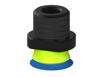 Przysawka piGRIP warga standard Ø25 mm, TPE 50°, bez mieszków, podstawa typ 1, NPT 1/2" zew., (G.S25T50.F.S1.NT12M.00) (9918979) - Piab