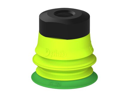 Przysawka piGRIP warga standard Ø25 mm, TPE 60°, 1 mieszek, podstawa typ 1, filtr siatkowy (G.S25T60.B1.S1.MM8F.01) (9905770) - Piab