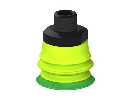 Przysawka piGRIP warga standard Ø25 mm, TPE 60°, 1 mieszek, podstawa typ 1, NPT 1/8" zew., (G.S25T60.B1.S1.NT18M.00) (9911970) - Piab