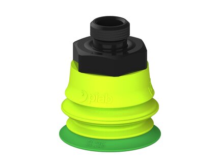 Przysawka piGRIP warga standard Ø25 mm, TPE 60°, 1 mieszek, podstawa typ 1, G1/8" zew., (G.S25T60.B1.S1.G18M.00) (9902753) - Piab