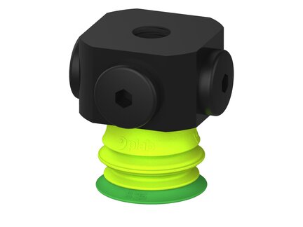 Przysawka piGRIP warga standard Ø25 mm, TPE 60°, 1 mieszek, podstawa typ 1, NPSF 5x1/8" wew., (G.S25T60.B1.S1.NS518F.00) (9910770) - Piab