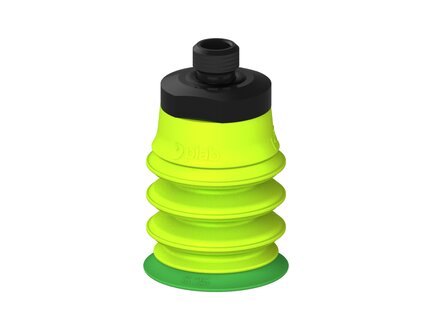 Przysawka piGRIP warga standard Ø25 mm, TPE 60°, 3 mieszki, podstawa typ 1, gwint M8x1 zew., (G.S25T60.B3.S1.MMF8M.00) (9903068) - Piab