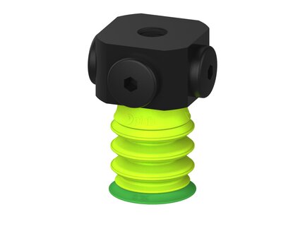 Przysawka piGRIP warga standard Ø25 mm, TPE 60°, 3 mieszki, podstawa typ 1, NPSF 5x1/8" wew., (G.S25T60.B3.S1.NS518F.00) (9913709) - Piab