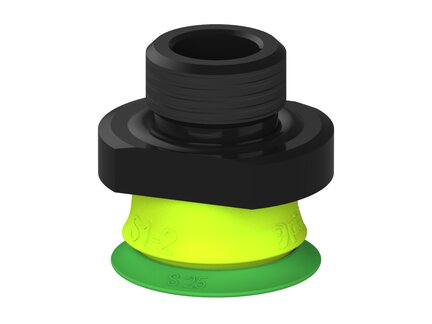 Przysawka piGRIP warga standard Ø25 mm, TPE 60°, bez mieszków, podstawa typ 1, G3/8" zew., (G.S25T60.F.S1.G38M.00) (9903573) - Piab