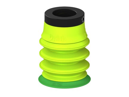 Przysawka piGRIP warga standard Ø25 mm, TPE 60°, 3 mieszki, podstawa typ 1, dysk filtracyjny (G.S25T60.B3.S1.PD11X.02) (9958681) - Piab