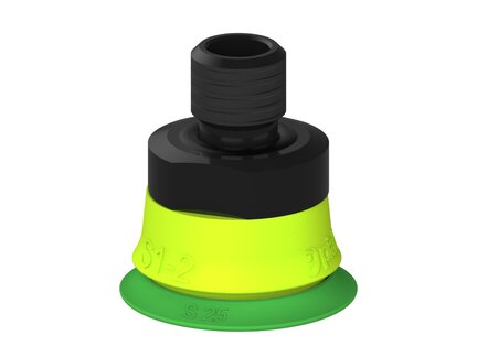 Przysawka piGRIP warga standard Ø25 mm, TPE 60°, bez mieszków, podstawa typ 1, gwint M10 zew., (G.S25T60.F.S1.MM10M.00) (9903075) - Piab