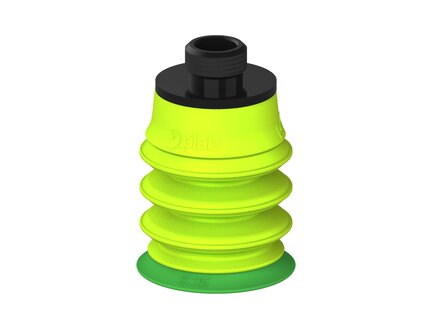 Przysawka piGRIP warga standard Ø25 mm, TPE 60°, 3 mieszki, podstawa typ 1, gwint niski G 1/8" zew., (G.S25T60.B3.S1.GL18M.00) (9919284) - Piab