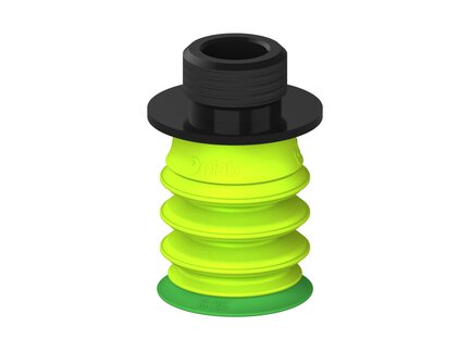 Przysawka piGRIP warga standard Ø25 mm, TPE 60°, 3 mieszki, podstawa typ 1, gwint niski G3/8" zew., filtr siatkowy (G.S25T60.B3.S1.GL38M.01) (9922263) - Piab