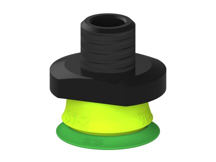 Przysawka piGRIP warga standard Ø25 mm, TPE 60°, bez mieszków, podstawa typ 1, NPT 1/4" zew., (G.S25T60.F.S1.NT14M.00) (9923388) - Piab