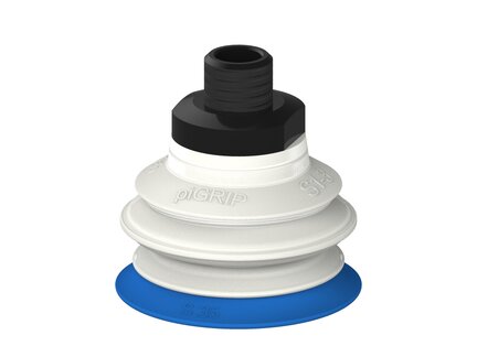 Przysawka piGRIP warga standard Ø35 mm, TPE 50°, 1 mieszek, podstawa typ 1, NPT 1/8" zew., filtr siatkowy, FDA (G.S35T50.B1.S1.NT18M.01.FDA) (9963316) - Piab