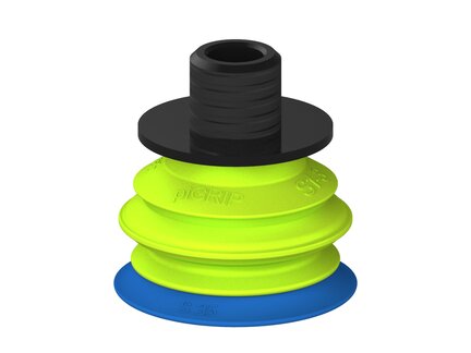 Przysawka piGRIP warga standard Ø35 mm, TPE 50°, 1 mieszek, podstawa typ 1, gwint niski NPT 1/4" zew., filtr siatkowy (G.S35T50.B1.S1.NTL14M.01) (9903597) - Piab
