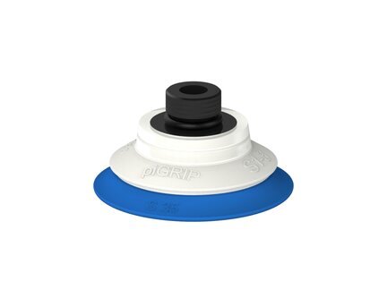 Przysawka piGRIP warga standard Ø35 mm, TPE 50°, bez mieszków, podstawa typ 1, filtr siatkowy, FDA (G.S35T50.F.S1.G18MR.01.FDA) (9952514) - Piab
