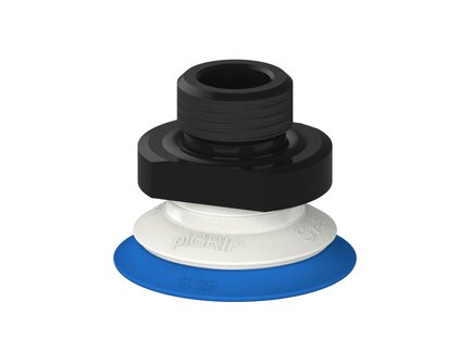 Przysawka piGRIP warga standard Ø35 mm, TPE 50°, bez mieszków, podstawa typ 1, G3/8" zew.,, FDA (G.S35T50.F.S1.G38M.00.FDA) (9907083) - Piab