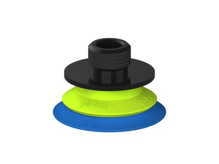 Przysawka piGRIP warga standard Ø35 mm, TPE 50°, bez mieszków, podstawa typ 1, gwint niski G1/4" zew., (G.S35T50.F.S1.GL14M.00) (9903310) - Piab