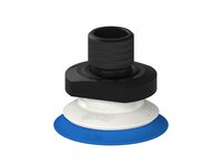 Przysawka piGRIP warga standard Ø35 mm, TPE 50°, bez mieszków, podstawa typ 1, gwint M14x1 zew., filtr siatkowy, FDA (G.S35T50.F.S1.MMF14M.01.FDA) (9945443) - Piab