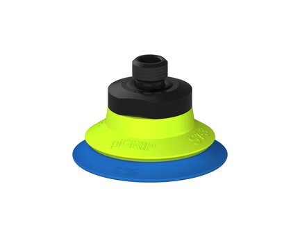 Przysawka piGRIP warga standard Ø35 mm, TPE 50°, bez mieszków, podstawa typ 1, gwint M8x1 zew., (G.S35T50.F.S1.MMF8M.00) (9969389) - Piab