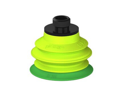 Przysawka piGRIP warga standard Ø35 mm, TPE 60°, 1 mieszek, podstawa typ 1, gwint niski G 1/8" zew., (G.S35T60.B1.S1.GL18M.00) (9903420) - Piab