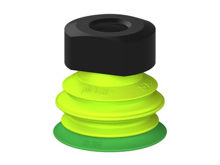 Przysawka piGRIP warga standard Ø35 mm, TPE 60°, 1 mieszek, podstawa typ 1, NPT 1/4" wew., filtr siatkowy (G.S35T60.B1.S1.NT14F.01) (9910452) - Piab