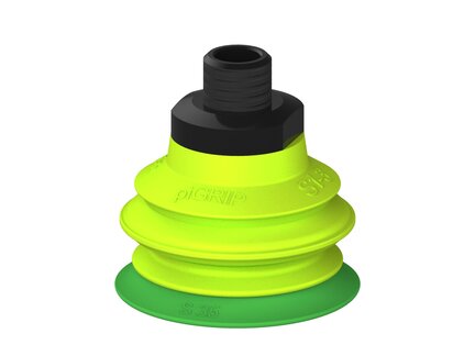 Przysawka piGRIP warga standard Ø35 mm, TPE 60°, 1 mieszek, podstawa typ 1, NPT 1/8" zew., (G.S35T60.B1.S1.NT18M.00) (9908876) - Piab