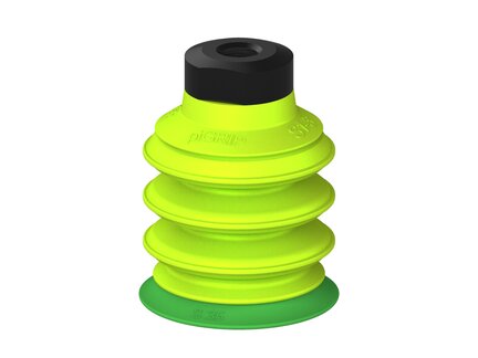 Przysawka piGRIP warga standard Ø35 mm, TPE 60°, 3 mieszki, podstawa typ 1, (G.S35T60.B3.S1.MM8F.00) (9950471) - Piab