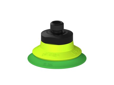 Przysawka piGRIP warga standard Ø35 mm, TPE 60°, bez mieszków, podstawa typ 1, gwint M8x1 zew., (G.S35T60.F.S1.MMF8M.00) (9912279) - Piab