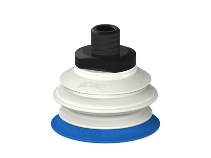 Przysawka piGRIP warga standard Ø50 mm, TPE 50°, 1 mieszek, podstawa typ 1, NPT 1/4" zew.,, FDA (G.S50T50.B1.S1.NT14M.00.FDA) (9923498) - Piab