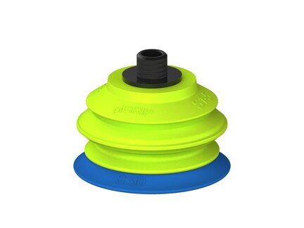 Przysawka piGRIP warga standard Ø50 mm, TPE 50°, 1 mieszek, podstawa typ 1, gwint niski NPT 1/8" zew., (G.S50T50.B1.S1.NTL18M.00) (9964927) - Piab