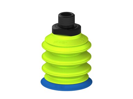 Przysawka piGRIP warga standard Ø50 mm, TPE 50°, 3 mieszki, podstawa typ 1, gwint M16x1.5 zew., (G.S50T50.B3.S1.MMF16M.00) (9950856) - Piab